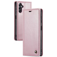 CASEME flip tok Samsung Galaxy A14 5G, Waxy Textured, rózsaszín