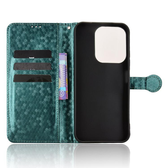 Flap tok Xiaomi Redmi 15C 4G/LTE, Wallet Rhombus, zöld