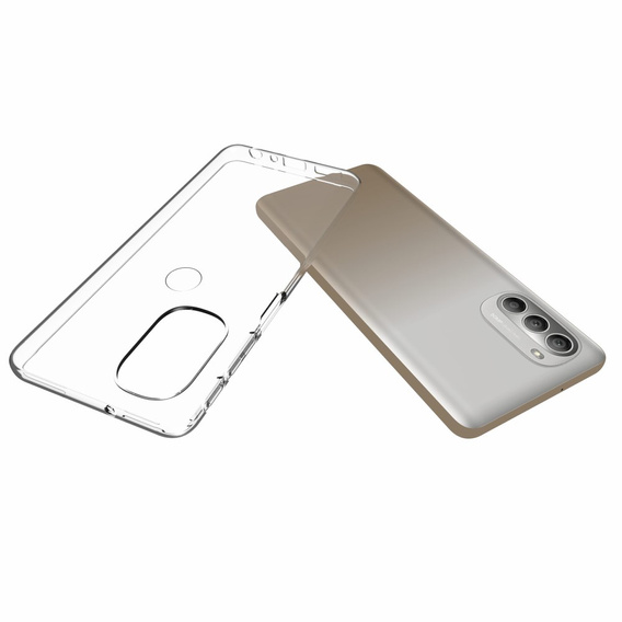 Vékony tok a Motorola Moto G51 5G, Slim, átlátszó