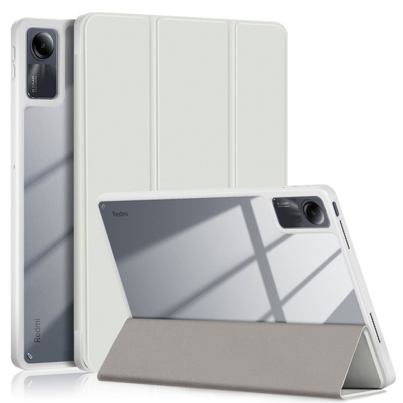 Tok Xiaomi Redmi Pad SE 11", Smartcase Hybrid, tolltartó résszel, fehér