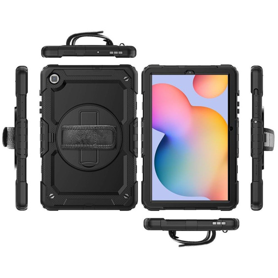 Páncélozott tok Samsung Galaxy Tab S6 Lite 2020 P610/P615 / S6 Lite 2022 10.4 iPad Pro 12.9 1, védő 360, hely a tollnak, kék