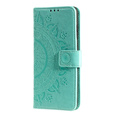 Pattintható tok a Oppo Reno6 5G, Mandala, zöld