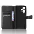 Pattintható tok a Poco F5 5G, Wallet Smart Magnet, fekete