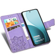 Pattintható tok Oppo Reno 14, Butterfly, pénztárca, lila