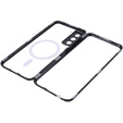 Magnetic Dual Glass MagSafe tok Samsung Galaxy S21+ Plus, fekete