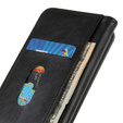 Telefontok a Samsung Galaxy A56, Wallet Litchi Leather, fekete