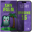 Shy Palm Privacy edzett üveg iPhone 15-hez