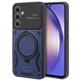 Páncélozott tok Samsung Galaxy A54 5G, CamShield MagSafe, kék