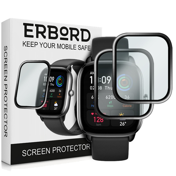 2x ERBORD hibrid üveg a Amazfit GTS 4 Mini