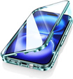 Magnetic Dual Glass MagSafe tok iPhone 16, zöld