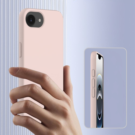 Telefontok a iPhone 16e, Silicone MagSafe, rózsaszín