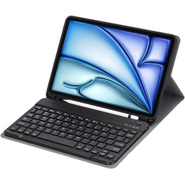 Tok + billentyűzet Apple iPad Air 11" 6 gen. 2024, Leather Pen Slot, fekete