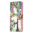 Pattintható tok a Motorola Moto G53 5G / G23 / G13, Wallet, tree of life, fehér