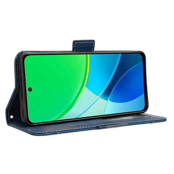 Pattintható tok a Vivo Y19s, Card Slot, sötétkék