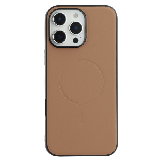 X-LEVEL tok iPhone 16 Pro készülékhez, Magnetic Card Holder, barna