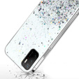 Telefontok a Xiaomi POCO M3, Glittery, átlátszó
