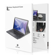 Tok + billentyűzet Apple iPad Pro 11" 5 gen. 2024, Dux Ducis TouchPad Leather Pen Slot, fekete