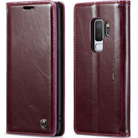 CASEME flip tok Samsung Galaxy S9+ Plus, Waxy Textured, piros