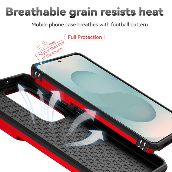 Páncélozott tok állvánnyal és lencsefedéllel a Samsung Galaxy S26 Ultra készülékhez