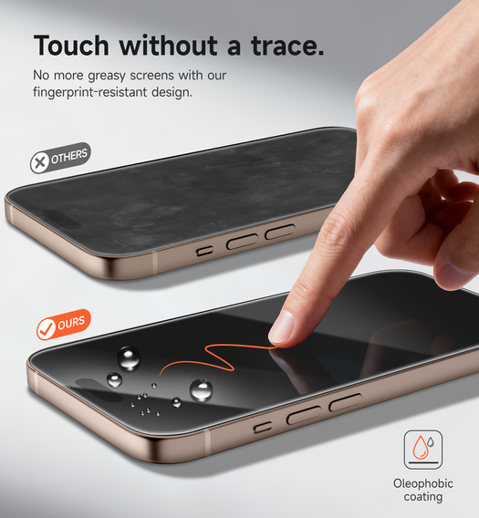 2x SURITCH edzett üveg iPhone 16 Pro Max készülékhez