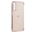 Telefontok a Samsung Galaxy A13 5G, Electro heart, rózsaszín rose gold