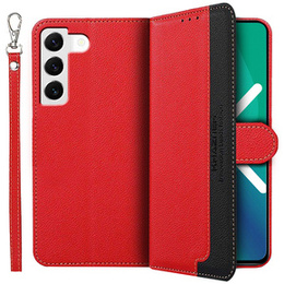 Pattintható tok a Samsung Galaxy S22 5G, KHAZNEH RFID, kék