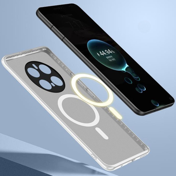 Telefontok a Honor Magic 7 Pro 5G, Leather Hybrid MagSafe, szürke
