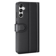 Pattintható tok Samsung Galaxy A25 5G, Split Leather, fekete