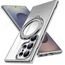 Mágneses tok Samsung Galaxy S25 Ultra készülékhez, MagSafe, ezüst