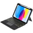 Tok + billentyűzet iPad 10.9 2022 10 GEN, keyboard Pen Slot, fekete