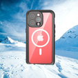 IP68 vízálló tok a iPhone 15 Pro Max, SHELLBOX MagSafe, fekete