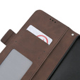 Pattintható tok a Oppo A79 5G, Card Slot, barna