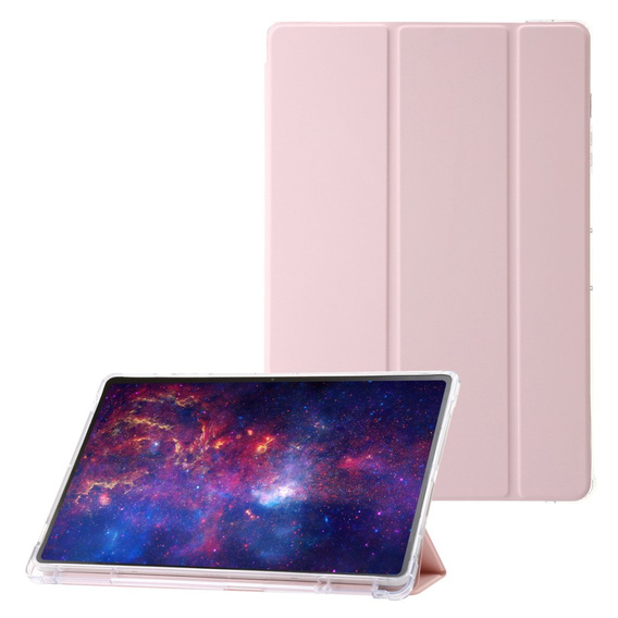 Tok Samsung Galaxy Tab S9 Ultra, Smartcase Hybrid, tolltartó résszel, rózsaszín