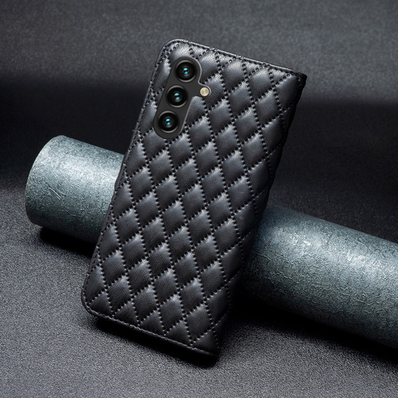 Pattintható tok a Samsung Galaxy A56, Wallet, BINFEN COLOR, fekete