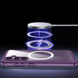 Tok Samsung Galaxy S23 FE készülékhez, Shockproof, fóliával, MagSafe-hoz, lila
