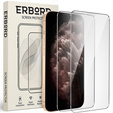 2x edzett üveg a iPhone 11 Pro, ERBORD 9H Hard Glass a képernyőn