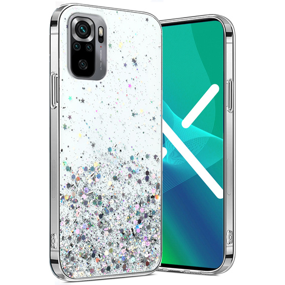 Telefontok a Xiaomi Redmi Note 10/10S, Glittery, átlátszó