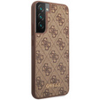 GUESS Telefontok a Samsung Galaxy S23, 4G Metal Gold Logo, barna