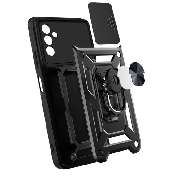Telefontok a Samsung Galaxy A04S / A13 5G, CamShield Slide, fekete