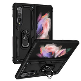 Páncélozott telefontok a Samsung Galaxy Z Fold3 5G, Nox Case Ring, fekete
