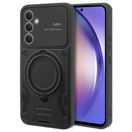 Páncélozott tok Samsung Galaxy A54 5G, CamShield MagSafe, fekete