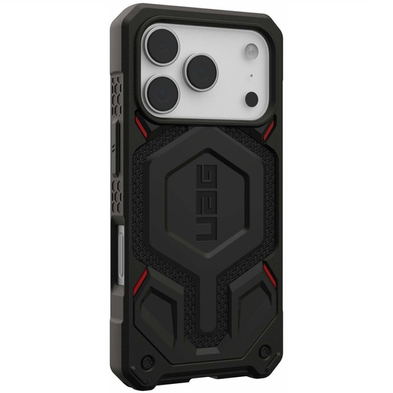 Urban Armor Gear tok iPhone 17 Pro Max, Monarch Pro Kevlar MagSafe, Kevlar Fekete