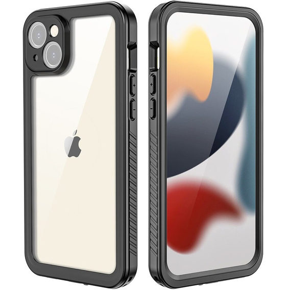 IP68 vízálló tok a iPhone 15 Plus, Redpepper, fekete