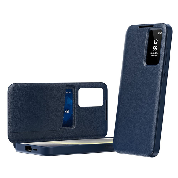 Flip tok Samsung Galaxy A55 5G, Smart View Wallet, kék