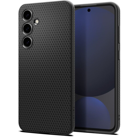 A Spigen tok Samsung Galaxy S24 FE, Liquid Air, fekete + 9H edzett üveghez