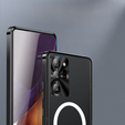 Kameravédő tok Samsung Galaxy Note 20 Ultra, CamShield MagSafe, átlátszó / fekete