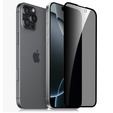 2x edzett adatvédelmi üveg az iPhone 17 Pro/17/16 Pro-hoz, ERBORD 9H Easy App Anti-Peep