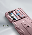 Páncélozott tok a Samsung Galaxy A16, Dexnor Full Body (Two Frames), rózsaszín