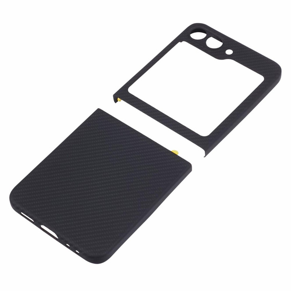 Tok Samsung Galaxy Z Flip5 5G, Aramid Fiber Cover, fekete