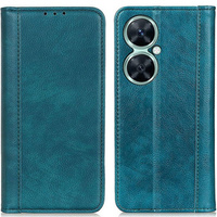 Telefontok a Huawei Nova 11i, Wallet Litchi Leather, zöld